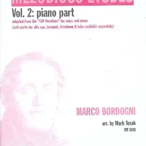 Bestseller Melodious Etudes vol.2 solo parts for alto sax, trumpet, trombone and tuba