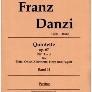 3 Bläserquintette op.67 Nr. 4 - 6 Flöte, Oboe, Klarinette(B), Horn(F) und Fagott Rabatt