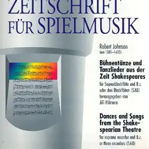 Kracherpreis Bühnentänze und Tanzlieder aus der Zeit Shakespeares für 3 Blockflöten (SAB / S Bc)