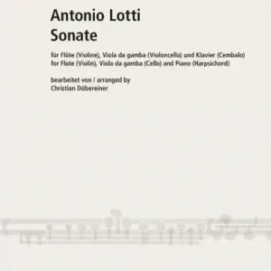 Sonate für Flöte (Violine), Viola da gamba (Violoncello), Klavier (Cembalo) Abverkauf