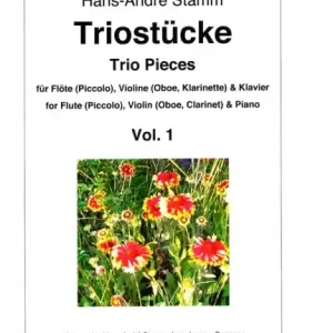 Ausverkauf Triostücke vol.1 für Flöte (Piccolo), Violine (Oboe, Klarinette in B) und Klavier