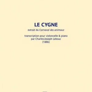 Saisonangebot Le Cygne pour violoncelle et piano