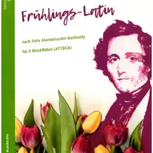 Frühlings-Latin für 5 Blockflöten (ATTBGb) Sonderangebot