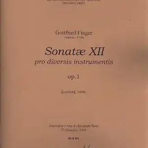 12 Sonatae op.1 pro diversis instrumentis partitura e parti Top-Angebot