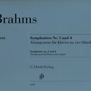 Sonderangebot Sinfonien Nr.3 und Nr.4 für Orchester für Klavier zu 4 Händen