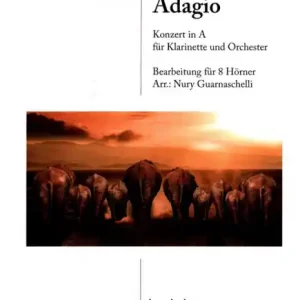 Adagio aus dem Klarinettenkonzert in A für Klarinette und Orchester für 8 Hörner Kostenfreie Lieferung