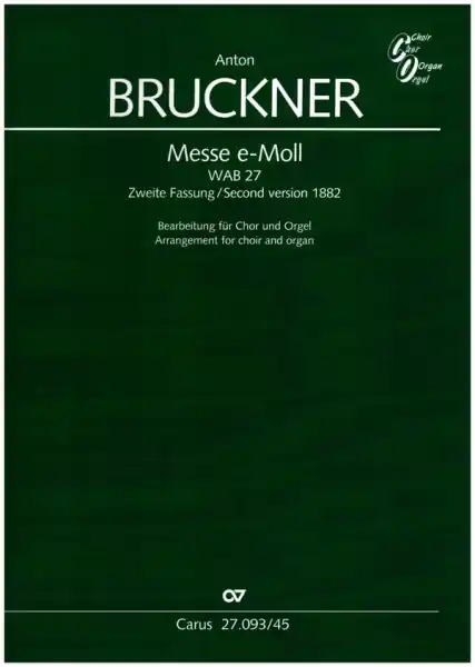 Meistverkauft Messe e-Moll 2. Fassung WAB27 für gem Chor und Orchester