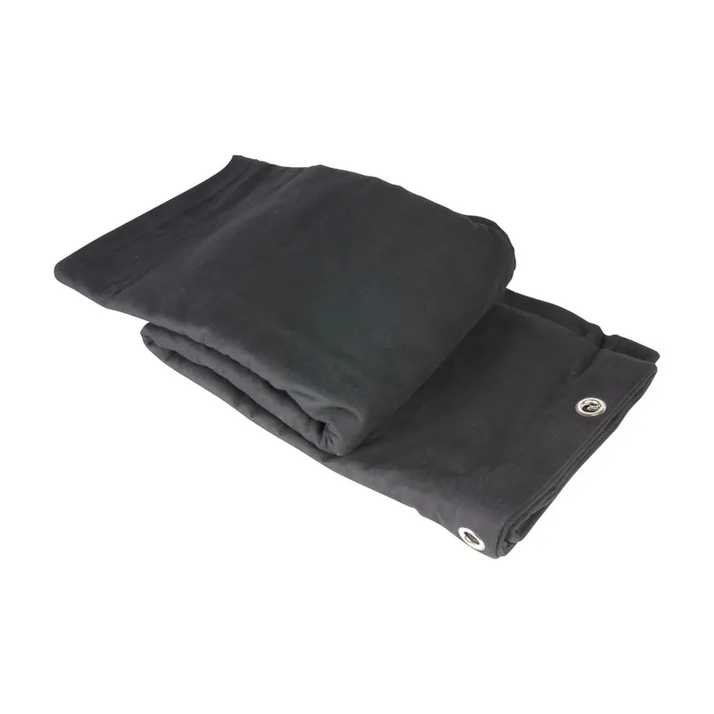 Neu Adam Hall Accessories 0152 X 33 Bühnenmolton B1 schwarz mit Ösen brüniert 3 x 3 m