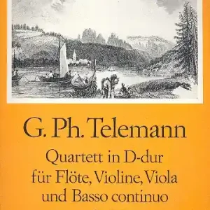 Highlight Quartett D-Dur für Flöte, Violine, Viola und Bc