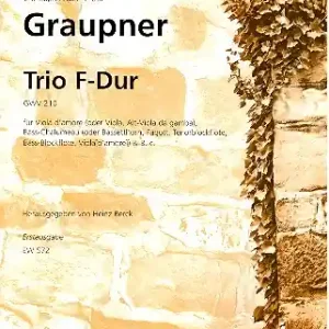 Geprüft Trio F-Dur GWV210 für Viola d'amore, Bass-Instrument und Bc