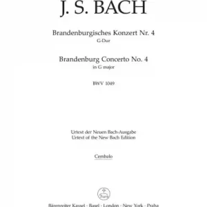 Brandenburgisches Konzert G-Dur Nr.4 BWV1049 für Orchester Neue Kollektion