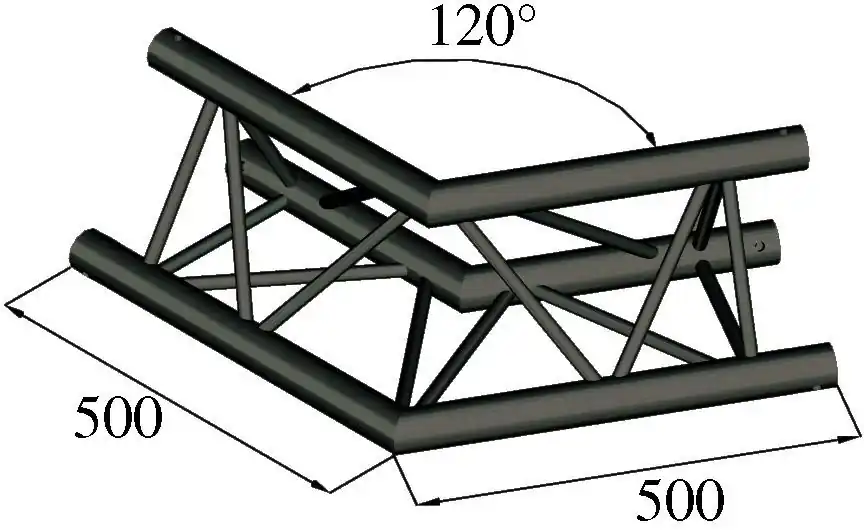 Alutruss TRILOCK S-PAC 22 2-Weg-Ecke 120°schwarz Jetzt Kaufen