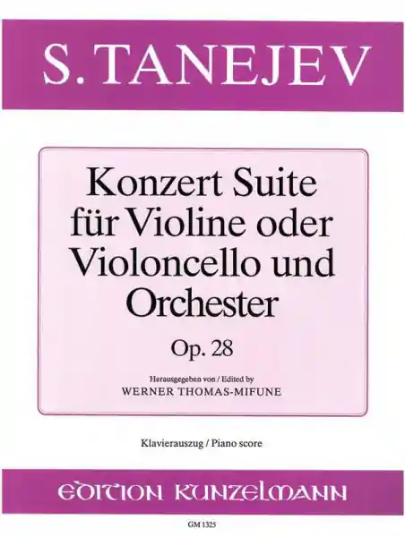 Konzertsuite op.28 für Violine (Violoncello) und Orchester Knallerangebot