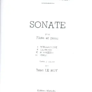 Sonderaktion Sonate pour flûte et piano
