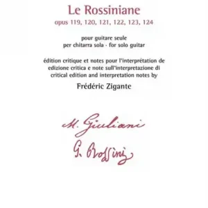 Sonderangebot Le Rossiniane op.119-124 pour guitare