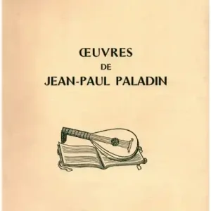Oeuvres de Jean-Paul Paladin pour luth Geprüft
