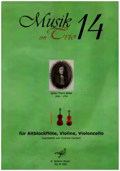Musik im Trio Band 14 für Altblockflöte, Violine und Violoncello Highlight