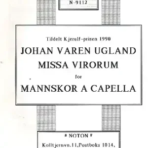 Missa virorum für Männerchor a cappella Partitur (nor) Günstig