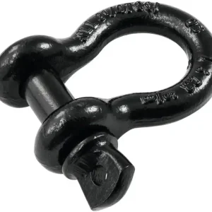 Safetex Schäkel 16mm schwarz mit Schraubbolzen Kostenloser Versand