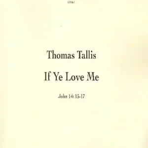 Neu Im Sortiment If ye love me for mixed chorus and piano, score