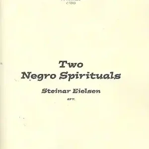 2 NEGRO SPIRITUALS FOR 4-PART MALE CHORUS A CAPPELLA Online Kaufen