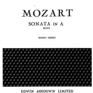 Sonata in A KV331 for piano Saisonangebot
