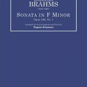Markenprodukt Sonata in F Minor op.120 no.1 for alto saxophone and piano