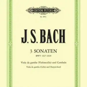 3 Sonaten BWV1027-1029 für Viola da gamba (Violoncello) und Bc Knallerangebot