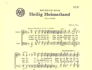 Heilig Heimatland für Männerchor a cappella Billig