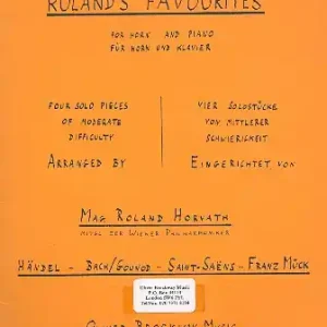 Preisreduziert Roland's Favourites für Horn und Klavier