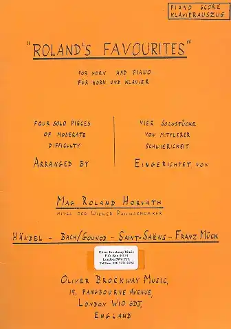 Preisreduziert Roland's Favourites für Horn und Klavier