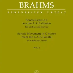 Preisknaller Sonatensatz c-Moll aus der F.A.E.-Sonate WoO2 für Violine und Klavier