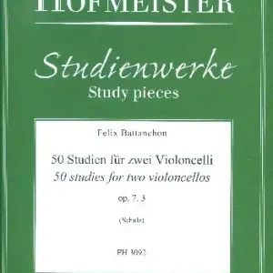Ausverkauf 50 Studien op.7 Band 3 (Nr.40-50) für 2 Violoncelli