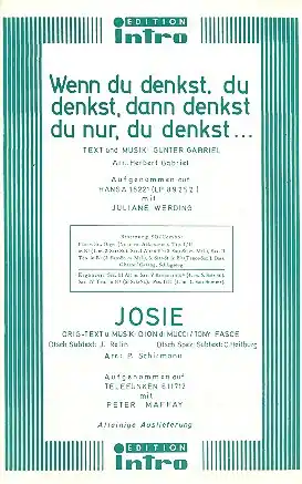 Super-Preis Josie und Wenn du denkst du denkst: für Combo