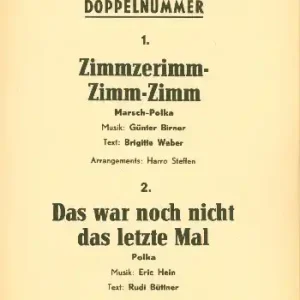 Zimmzerimm Zimm Zimm und Das war noch nicht das letzte Mal: Billig