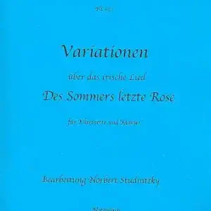 Markenprodukt Variationen über das irische Lied Letzte Rose für Klarinette und Klavier