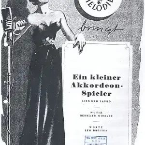 Letzte Chance Ein kleiner Akkordeonspieler für Akkordeon