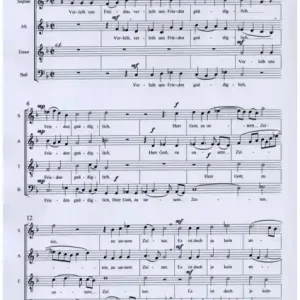 Kostenloser Versand Verleih uns Frieden gnädiglich für gem Chor a cappella