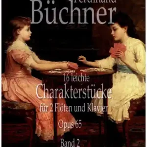 Günstig 16 leichte Charakterstücke op.65 Band 2 (Nr.9-16) für 2 Flöten und Klavier