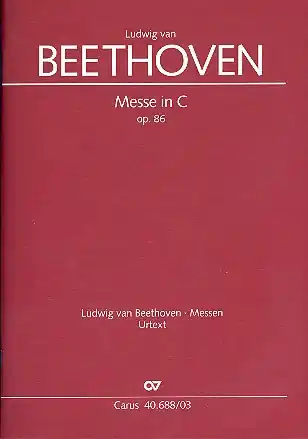 Messe C-Dur op.86 für Soli, gem Chor und Orchester Kostenloser Versand