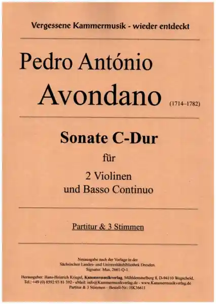 Sonate C-Dur für 2 Violinen und Bc Letzte Chance