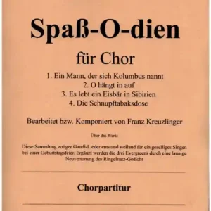 Spaß-O-dien für gem Chor a cappella Kracherpreis