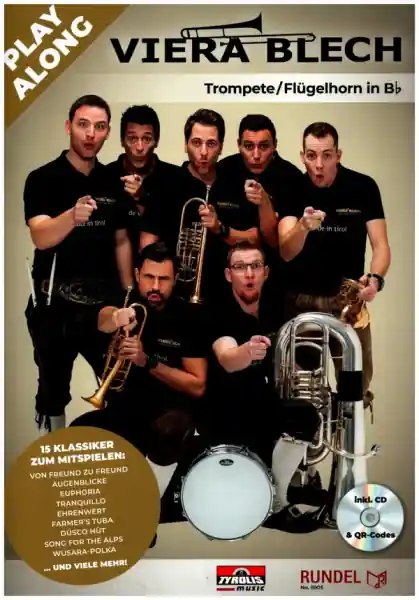 Kostenloser Rückversand Viera Blech - Play along (+CD) für Trompete/Flügelhorn in Bb