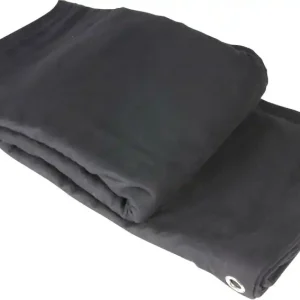 Adam Hall Accessories 0152 X 43 Bühnenmolton B1 schwarz mit Ösen brüniert Günstig