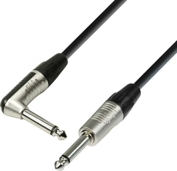 Adam Hall Cables K4 IPR 0900 Instrumentenkabel REAN 6,3 mm Klinke mono auf Markenware