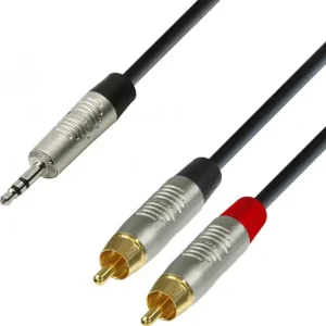 Adam Hall Cables K4 YWCC 0600 Audiokabel REAN 3,5 mm Klinke stereo auf 2 x Schnäppchen