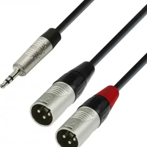 Adam Hall Cables K4 YWMM 0180 Audiokabel REAN 3,5 mm Klinke stereo auf 2 x Angebot