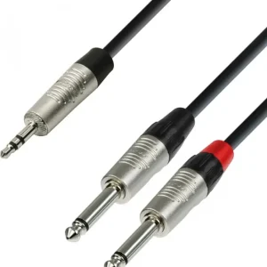Begrenztes Angebot Adam Hall Cables K4 YWPP 0090 Audiokabel REAN 3,5 mm Klinke stereo auf 2 x
