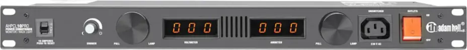 Gratis Versand Adam Hall 19" Parts PCL 10 PRO Power Conditioner mit Volt- und Amperemeter