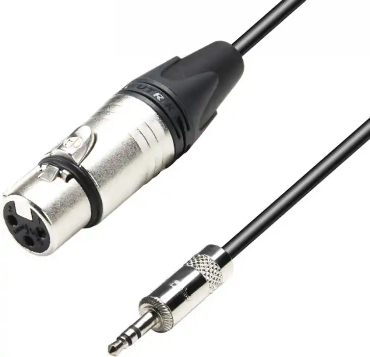 Top-Angebot Adam Hall Cables K5 MYF 0150 Mikrofonkabel Neutrik XLR female auf 3,5 mm K